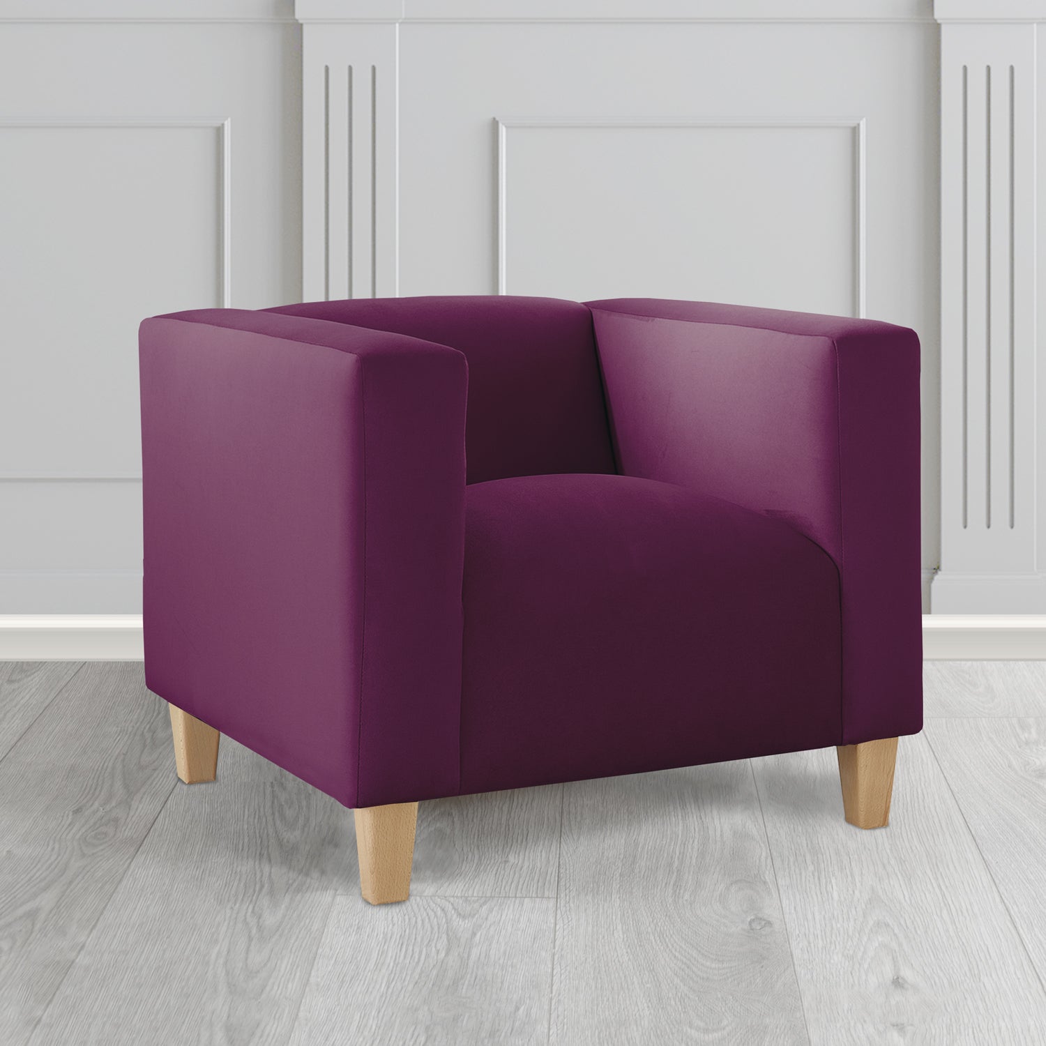 Bonnie Tub Armchair in Monaco Plush Velvet Fabric