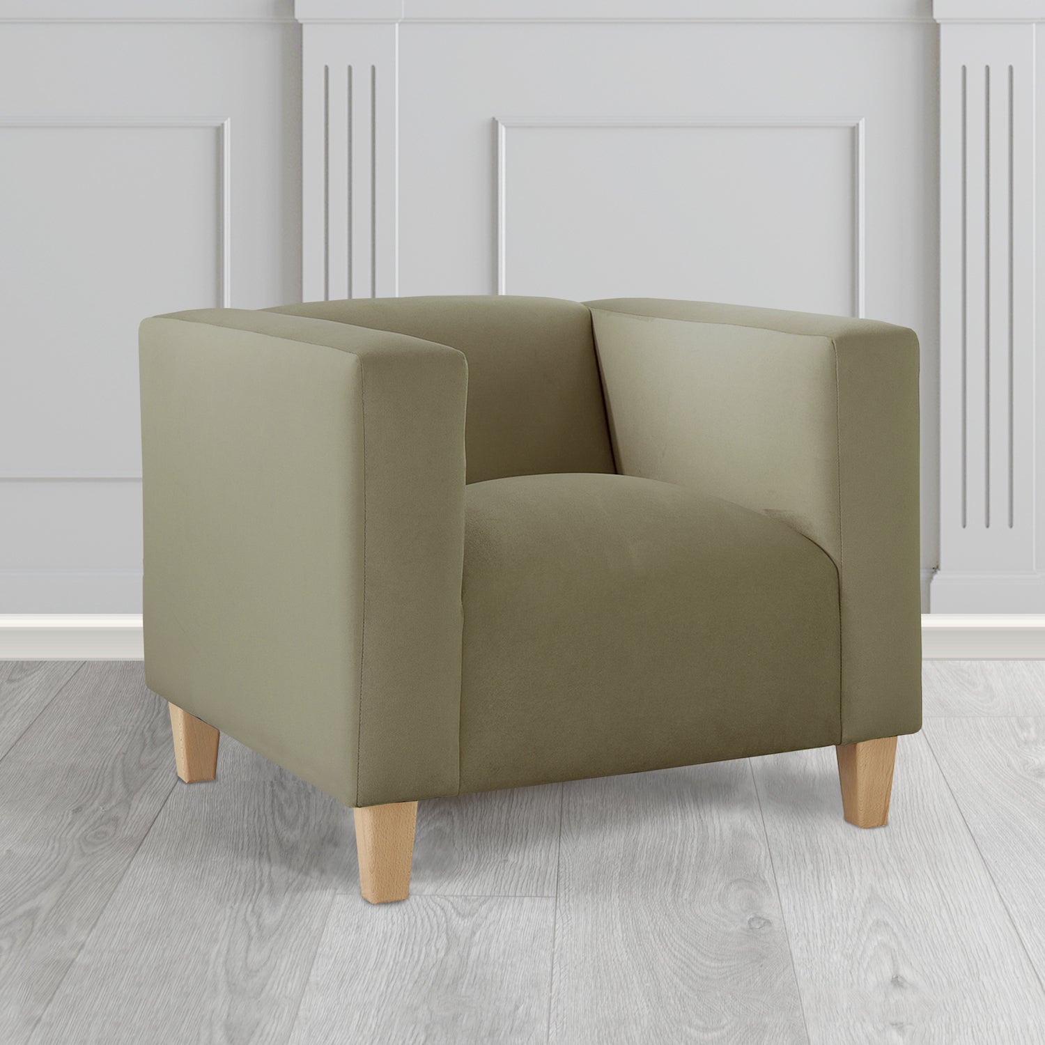 Bonnie Tub Armchair in Monaco Plush Velvet Fabric