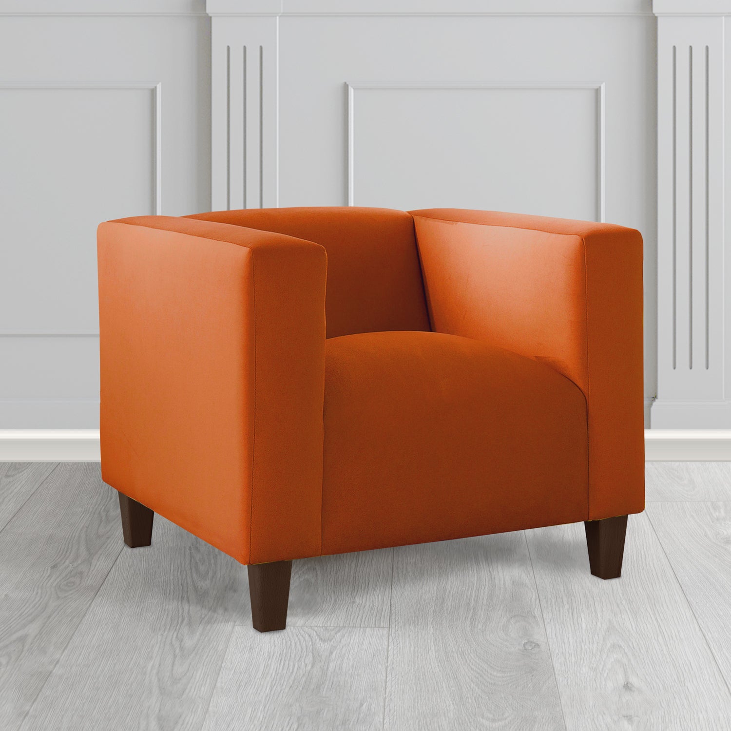 Bonnie Tub Armchair in Monaco Plush Velvet Fabric