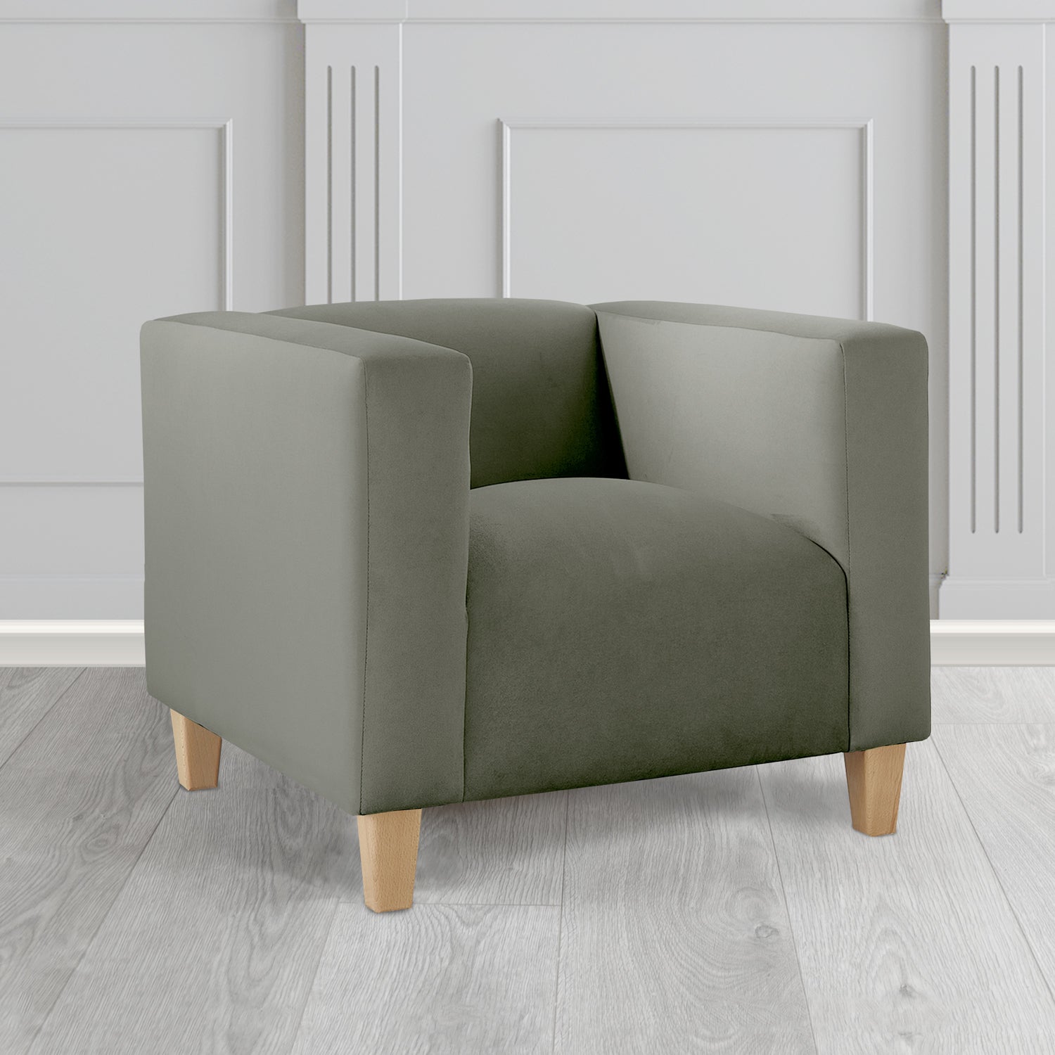 Bonnie Tub Armchair in Monaco Plush Velvet Fabric