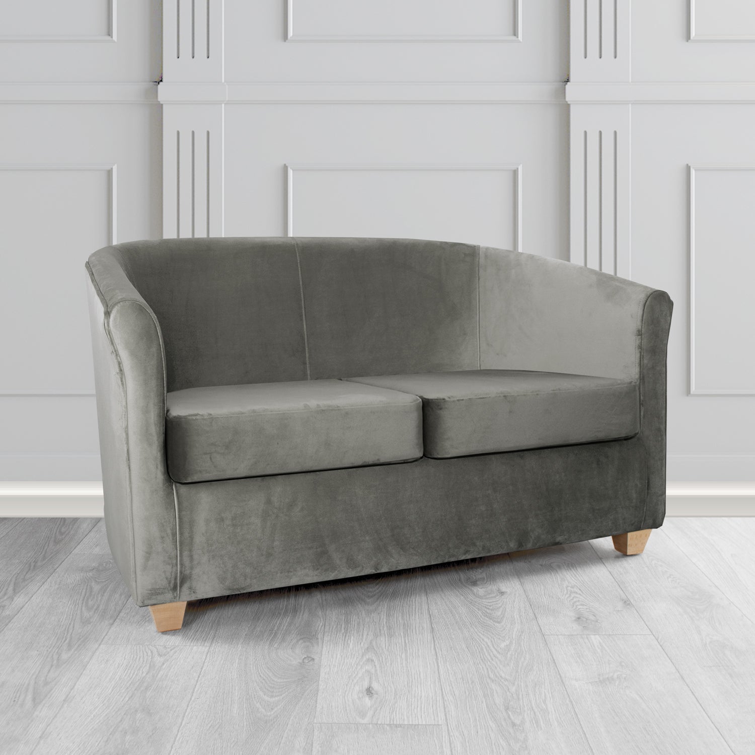 Cannes 2 Seater Tub Sofa in Tubz Monaco Plush Velvet Fabric