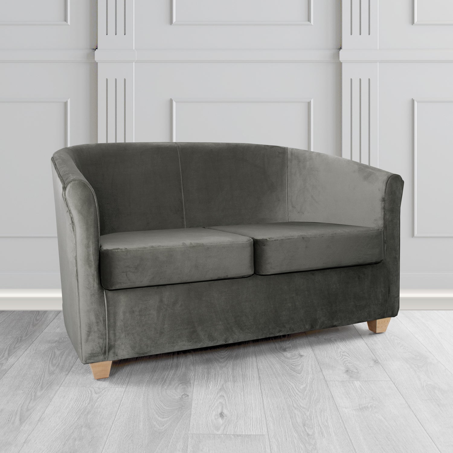Cannes 2 Seater Tub Sofa in Tubz Monaco Plush Velvet Fabric