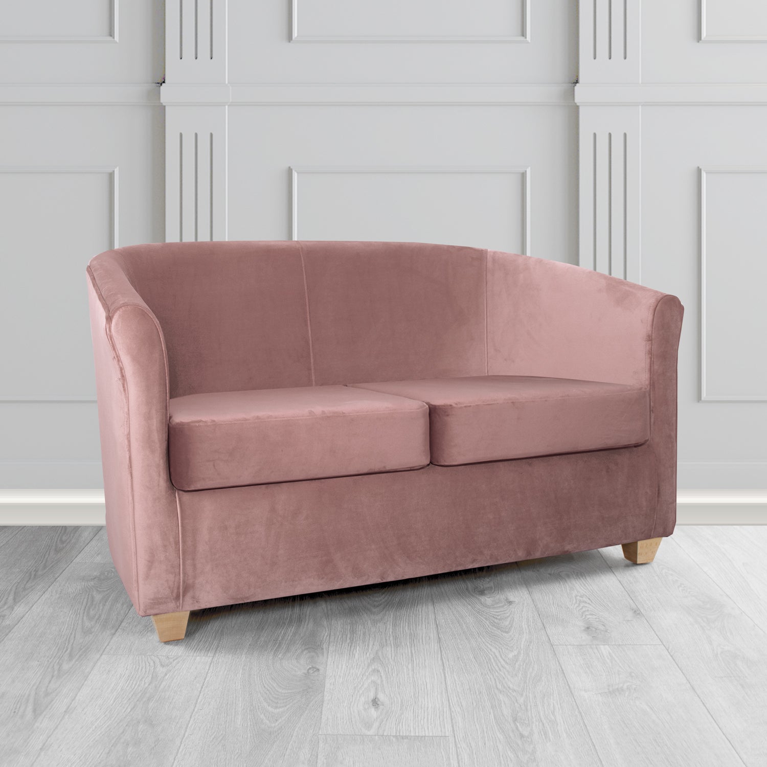 Cannes 2 Seater Tub Sofa in Tubz Monaco Plush Velvet Fabric