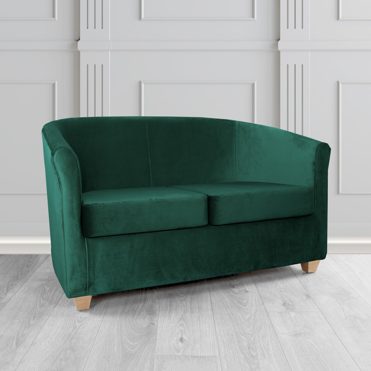 Cannes 2 Seater Tub Sofa in Tubz Monaco Plush Velvet Fabric