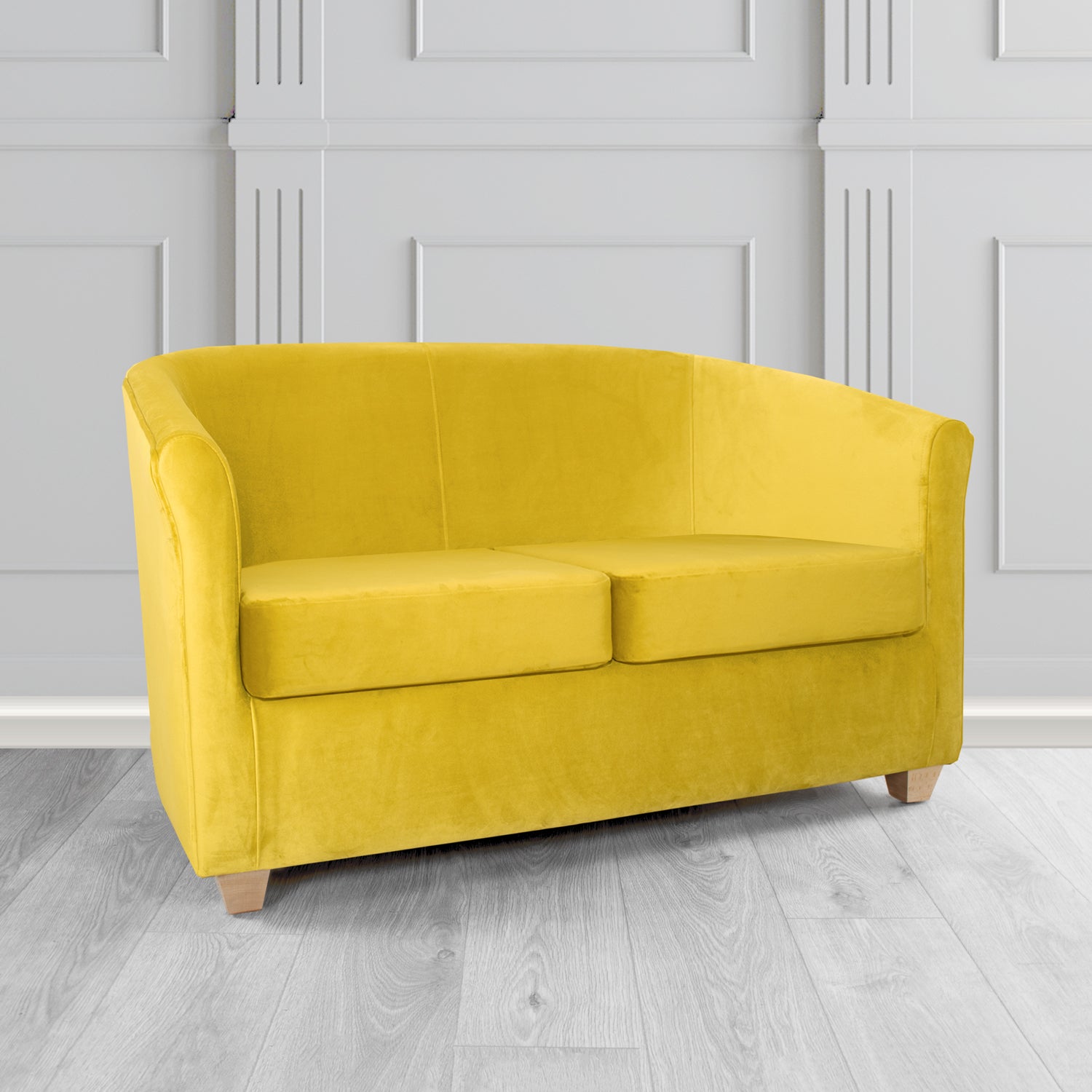 Cannes 2 Seater Tub Sofa in Tubz Monaco Plush Velvet Fabric