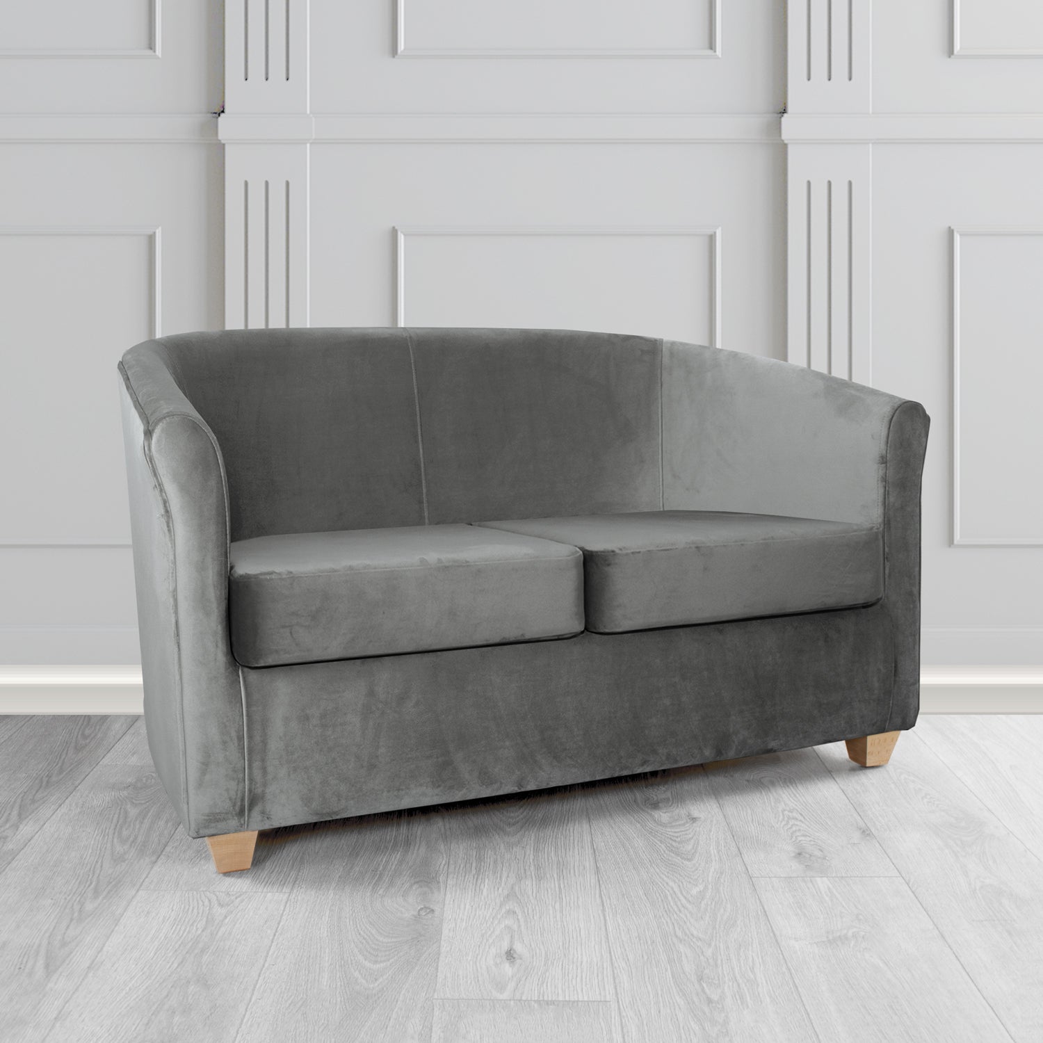 Cannes 2 Seater Tub Sofa in Tubz Monaco Plush Velvet Fabric