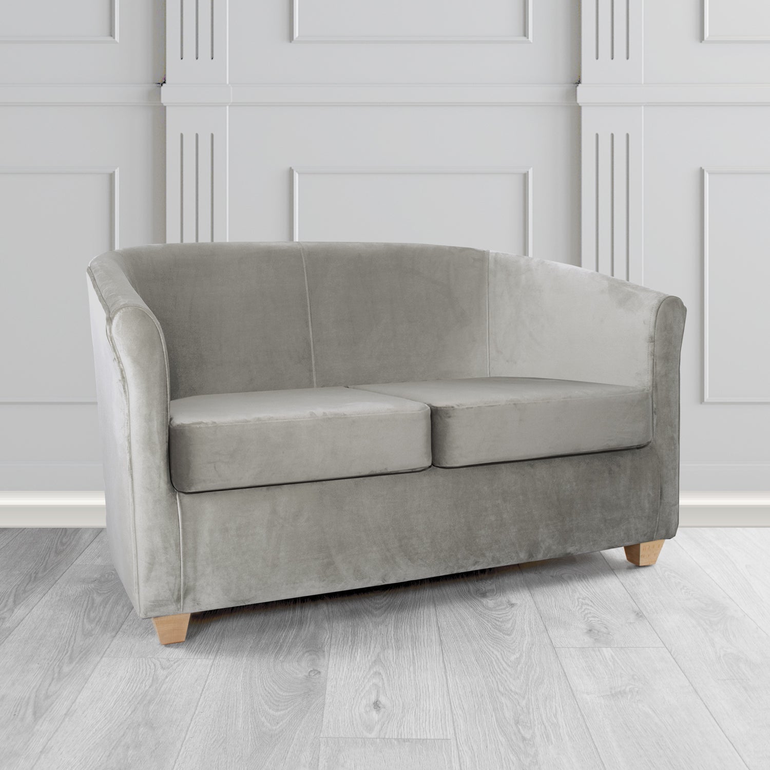 Cannes 2 Seater Tub Sofa in Tubz Monaco Plush Velvet Fabric