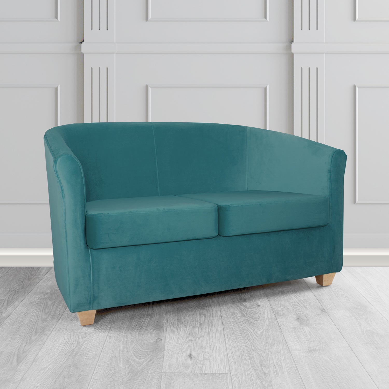 Cannes 2 Seater Tub Sofa in Tubz Monaco Plush Velvet Fabric