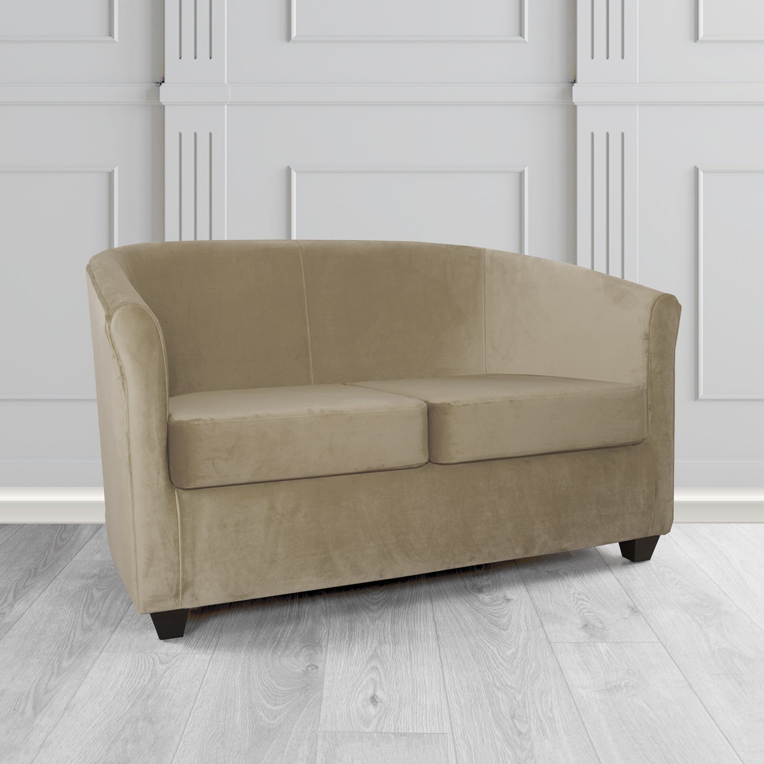 Cannes 2 Seater Tub Sofa in Sapore Crib 5 Velvet Fabric