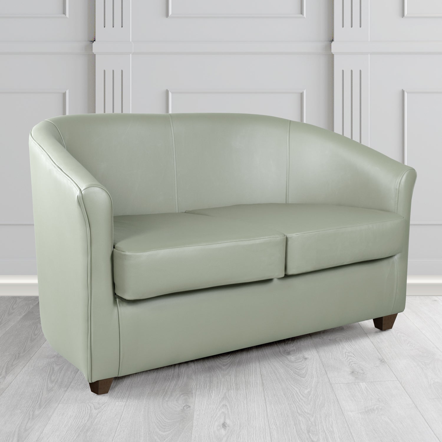 Cannes 2 Seater Tub Sofa in Crest Leather Shelly Crib 5 Genuine Leather