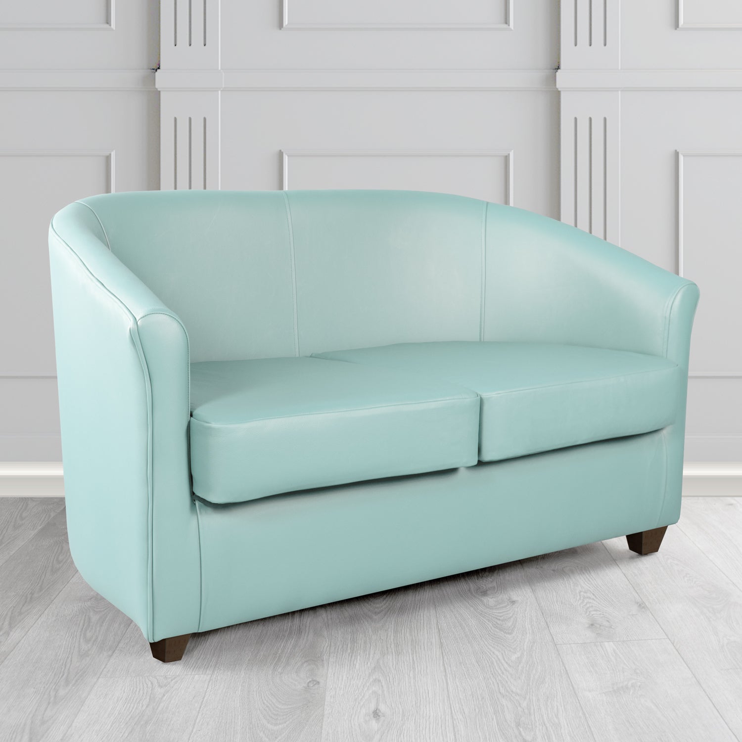 Cannes 2 Seater Tub Sofa in Crest Leather Shelly Crib 5 Genuine Leather