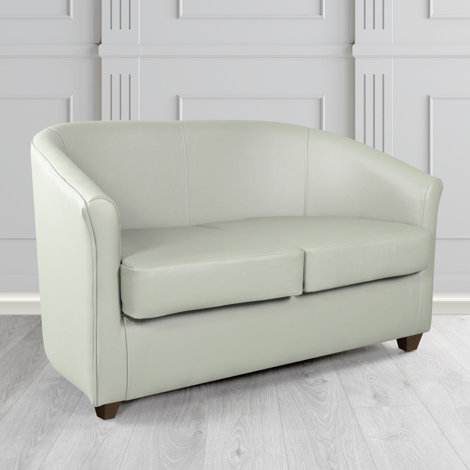 Cannes 2 Seater Tub Sofa in Crest Leather Shelly Crib 5 Genuine Leather