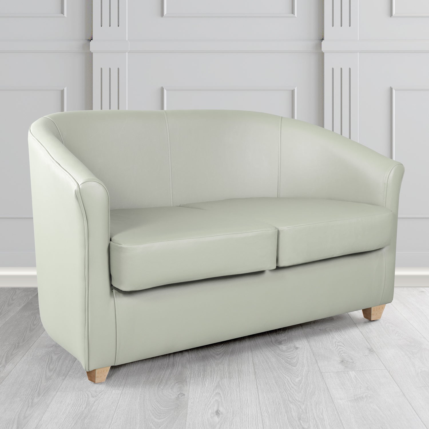 Cannes 2 Seater Tub Sofa in Crest Leather Shelly Crib 5 Genuine Leather