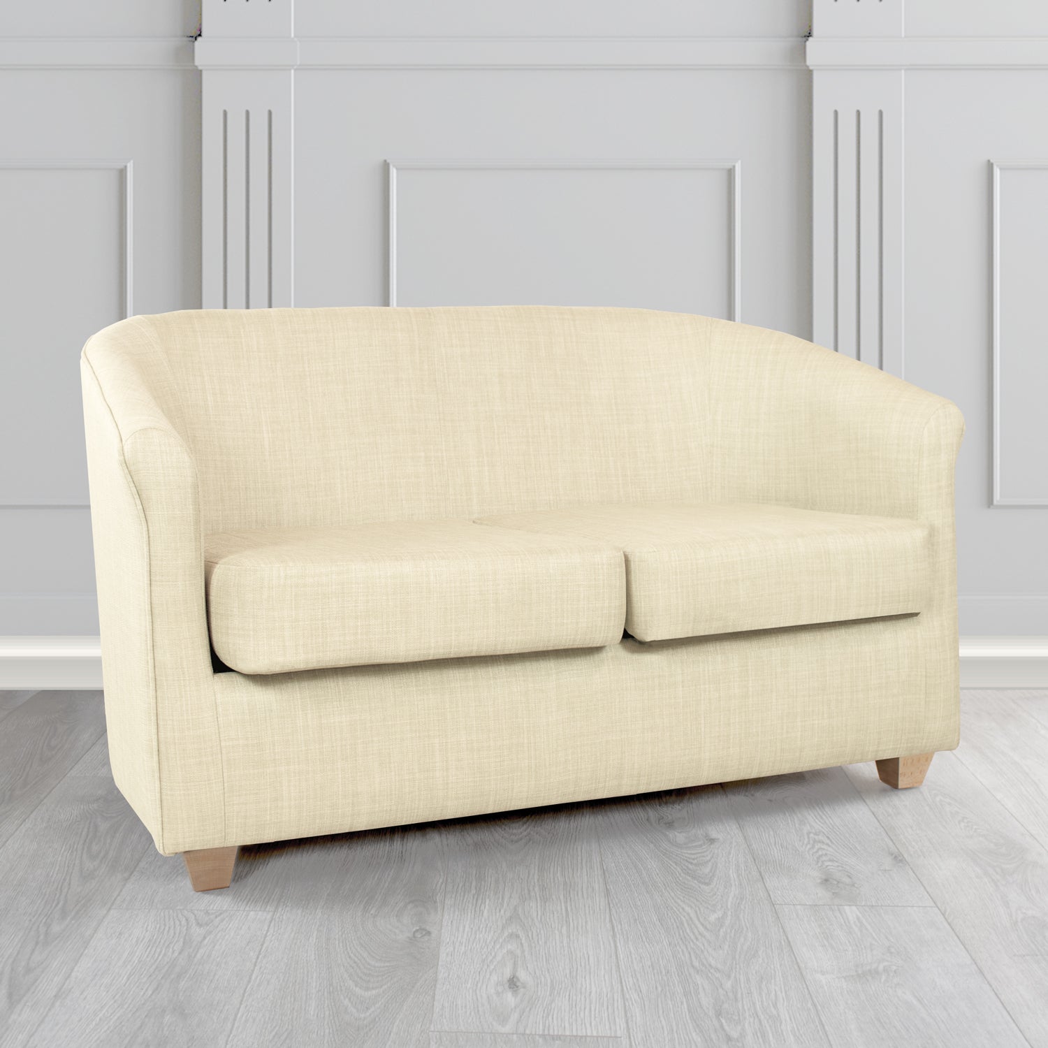 Cannes 2 Seater Tub Sofa in Tubz Charles Linen Fabric
