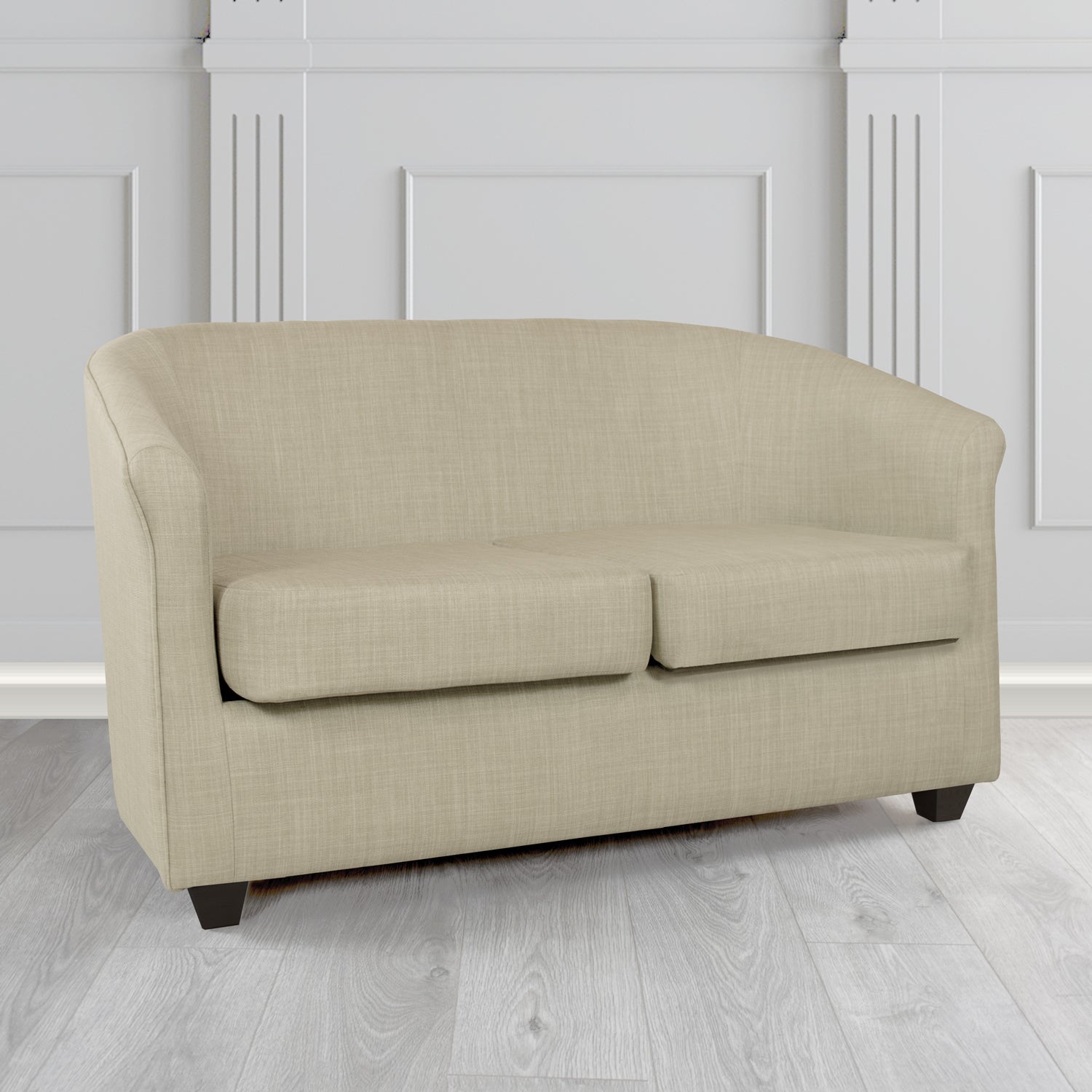 Cannes 2 Seater Tub Sofa in Tubz Charles Linen Fabric