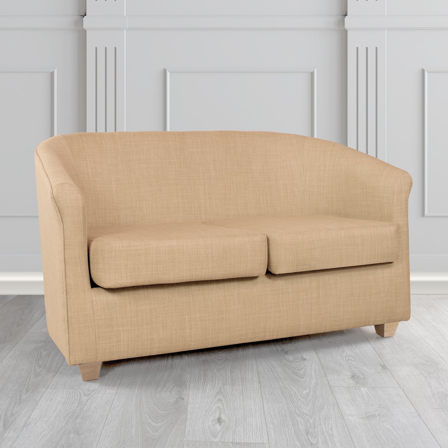 Cannes 2 Seater Tub Sofa in Tubz Charles Linen Fabric