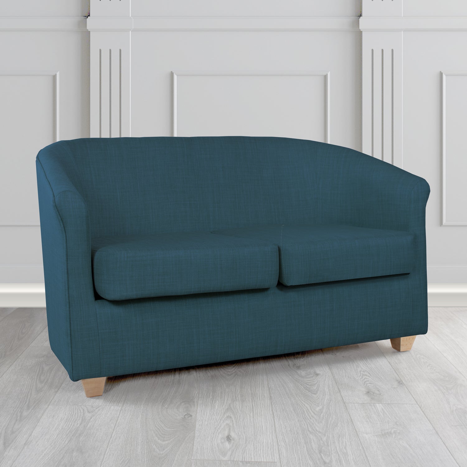 Cannes 2 Seater Tub Sofa in Tubz Charles Linen Fabric