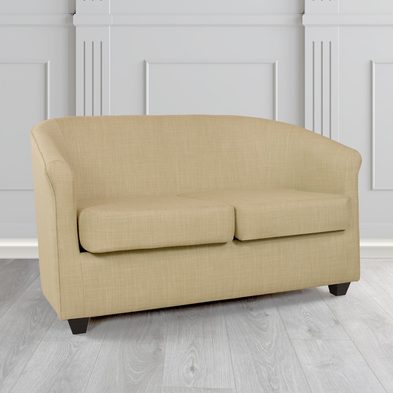 Cannes 2 Seater Tub Sofa in Tubz Charles Linen Fabric