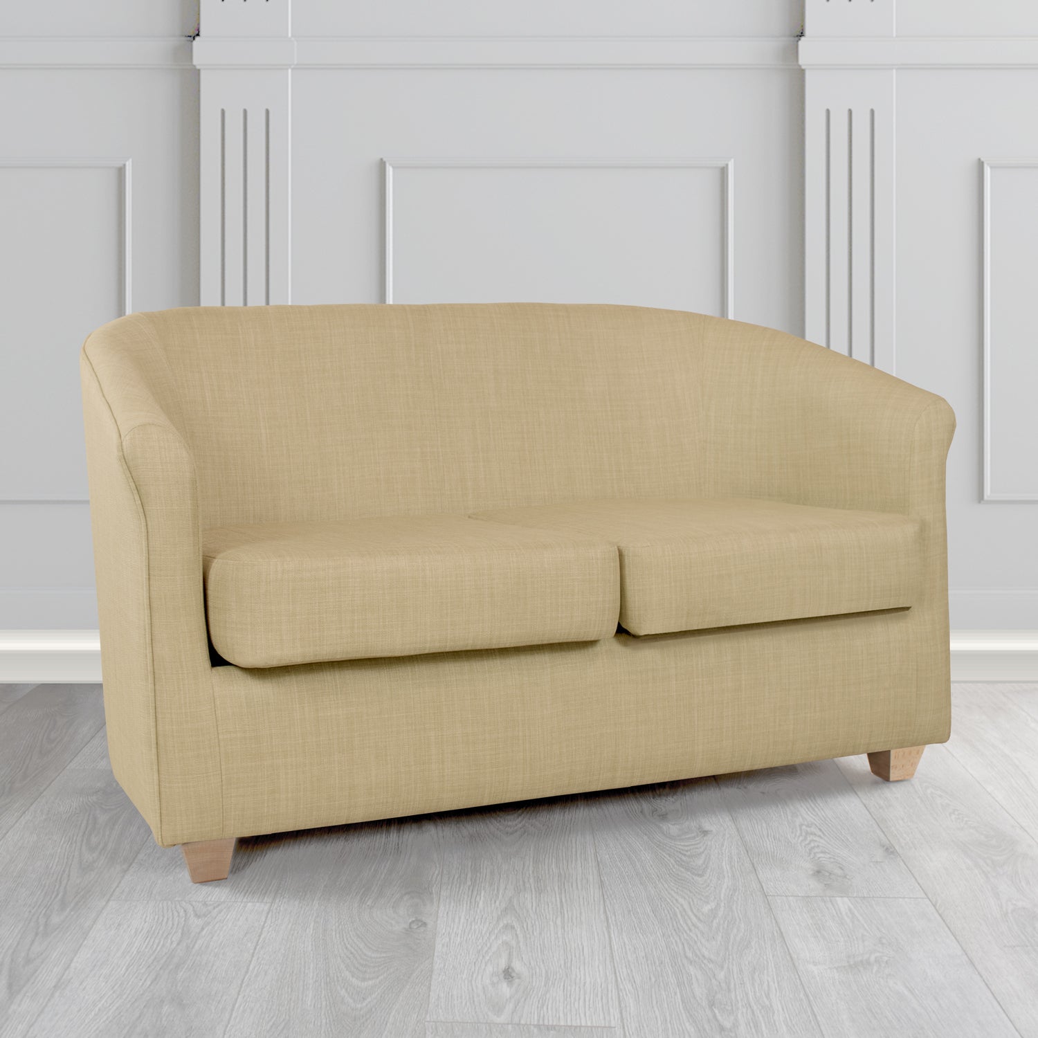 Cannes 2 Seater Tub Sofa in Tubz Charles Linen Fabric