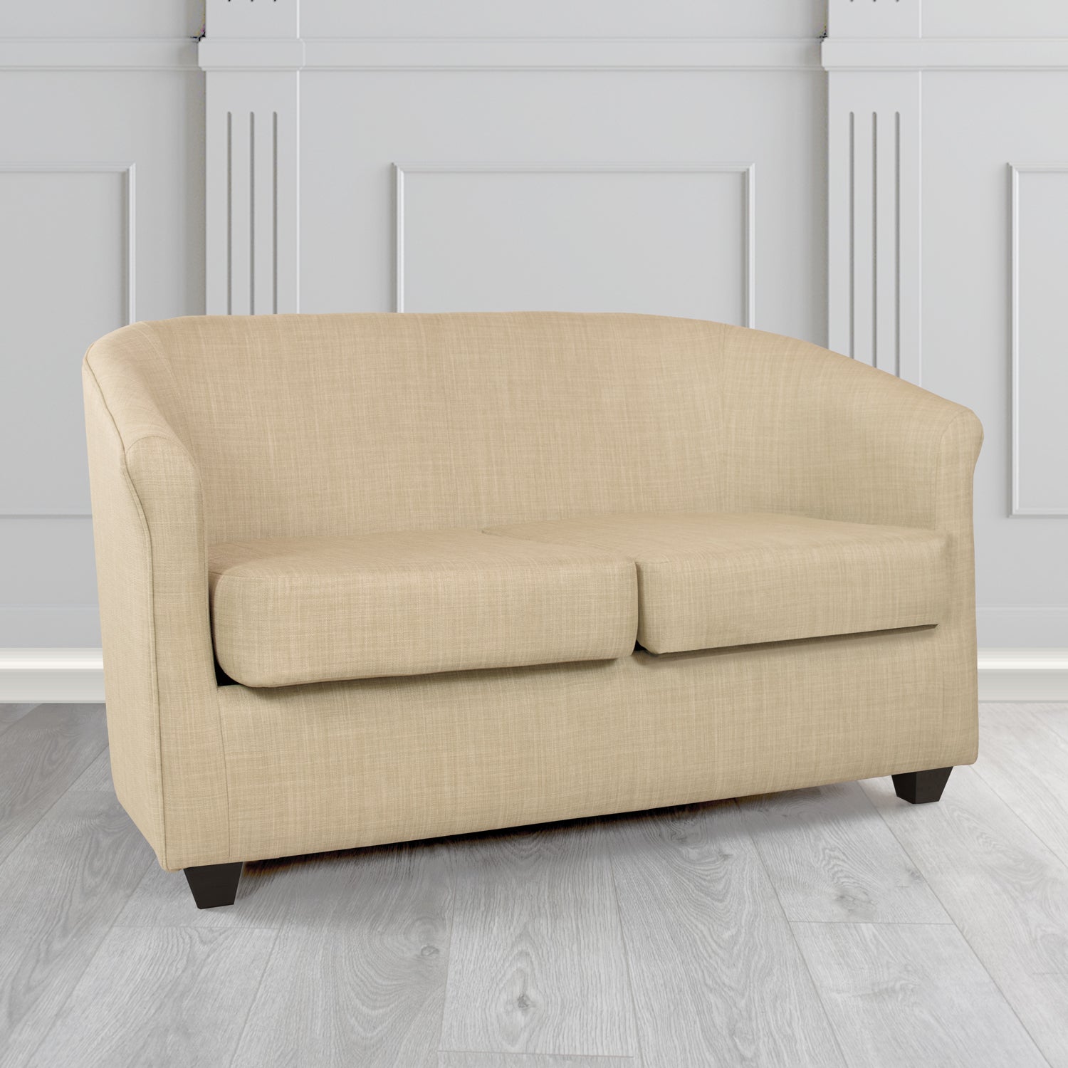 Cannes 2 Seater Tub Sofa in Tubz Charles Linen Fabric