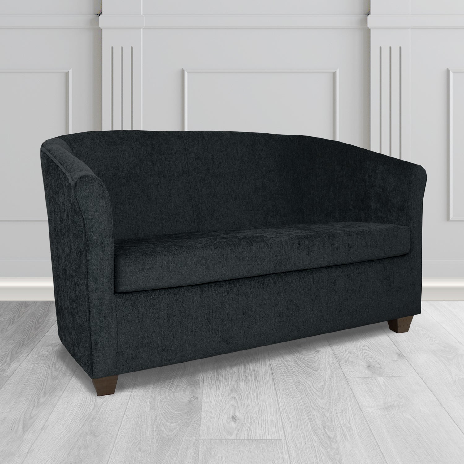 Cannes 2 Seater Tub Sofa in Como Plain Chenille Fabric