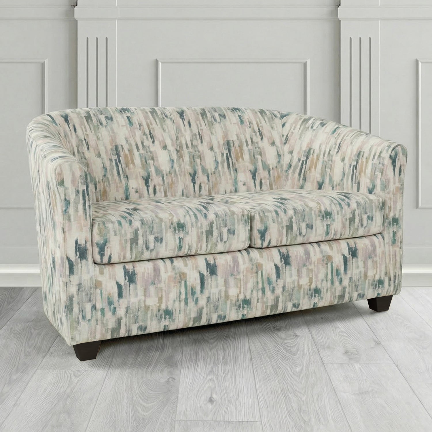 Cannes 2 Seater Tub Sofa in Fryett's Aura Abstract Pattern Fabric