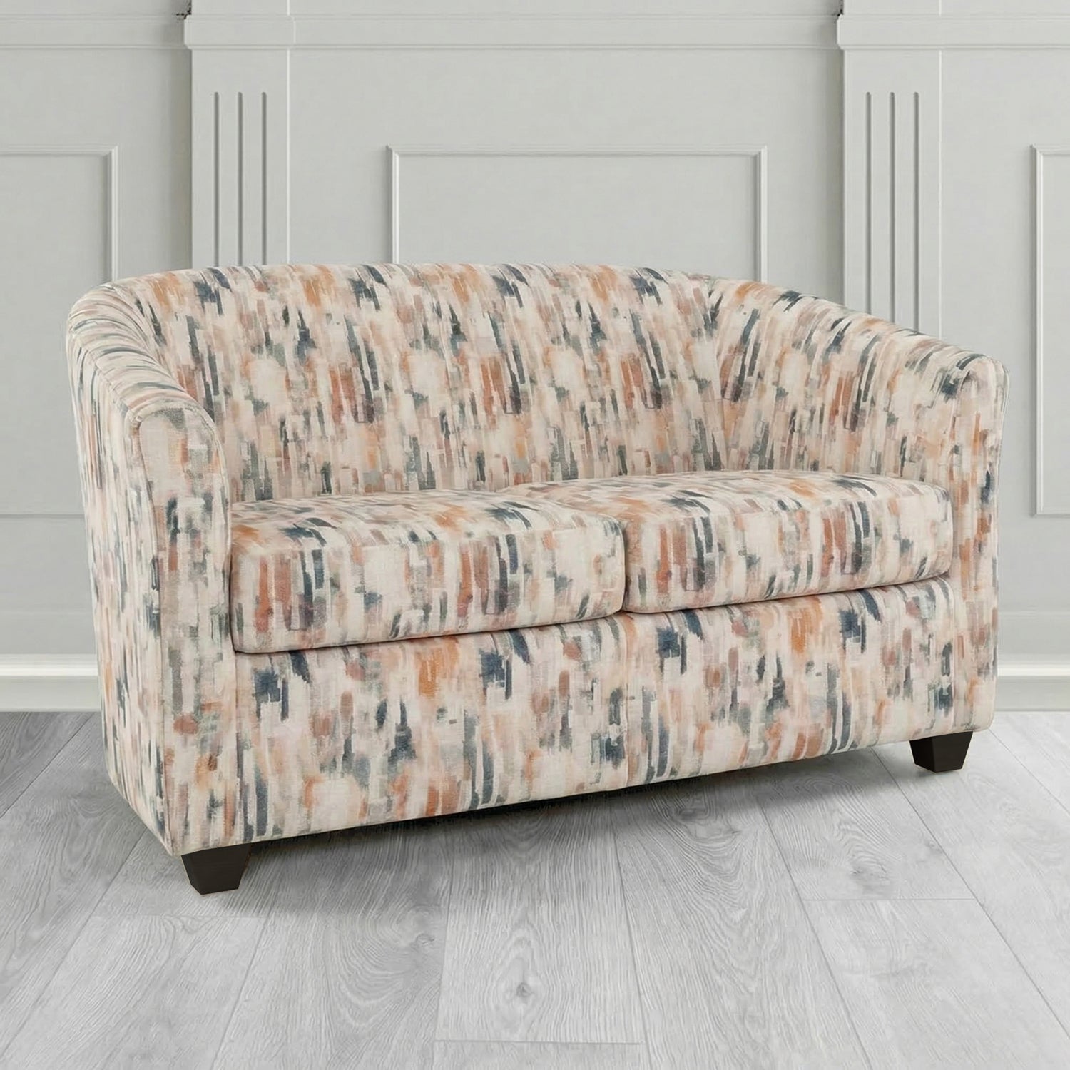 Cannes 2 Seater Tub Sofa in Fryett's Aura Abstract Pattern Fabric