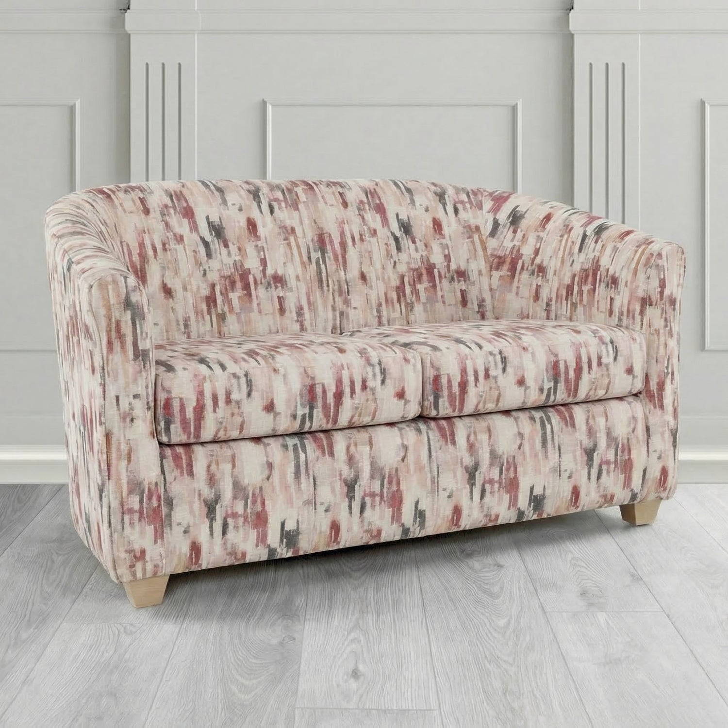 Cannes 2 Seater Tub Sofa in Fryett's Aura Abstract Pattern Fabric