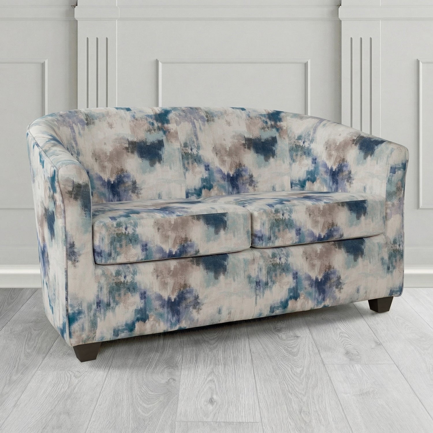 Cannes 2 Seater Tub Sofa in Fryett's Kala Abstract Fabric