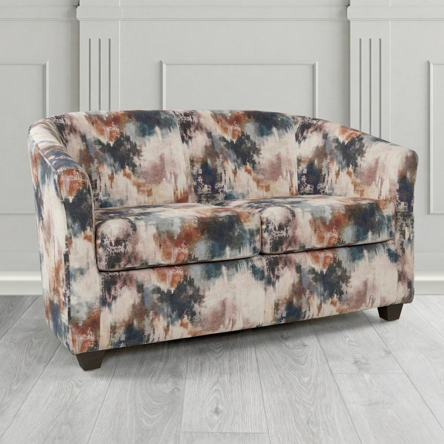 Cannes 2 Seater Tub Sofa in Fryett's Kala Abstract Fabric