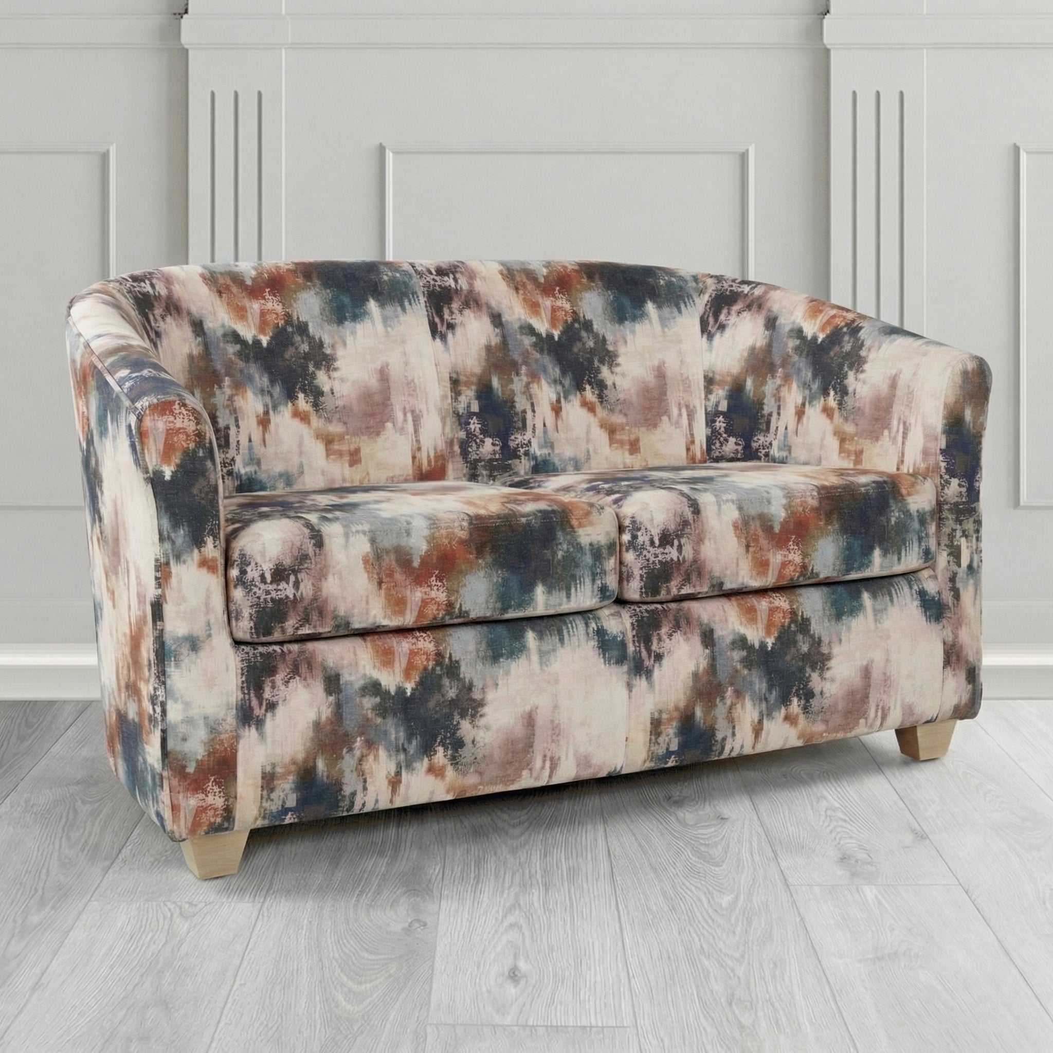 Cannes 2 Seater Tub Sofa in Fryett's Kala Abstract Fabric