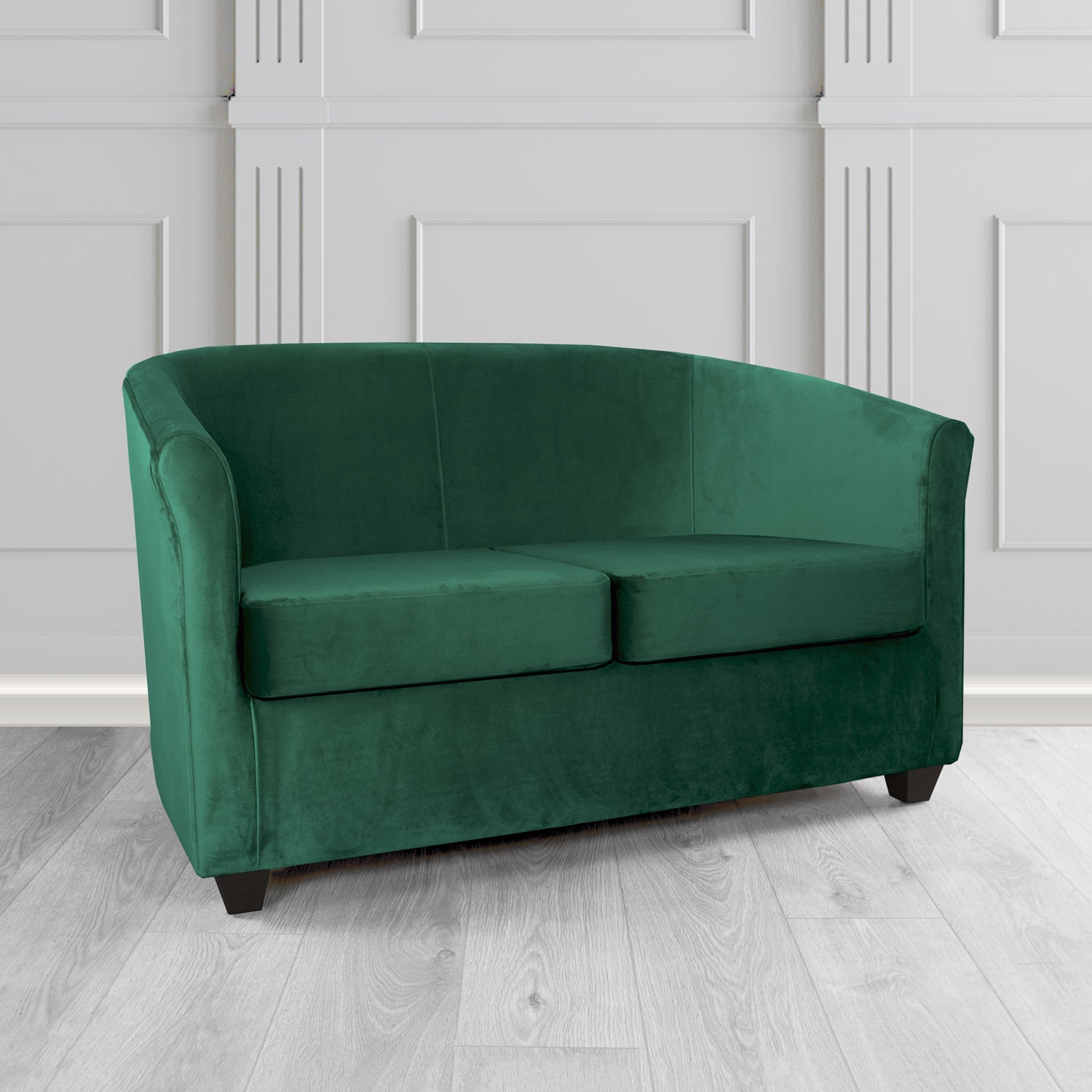 Cannes 2 Seater Tub Sofa in Panaz Fabrics Allure Crib 5 Velvet Fabric