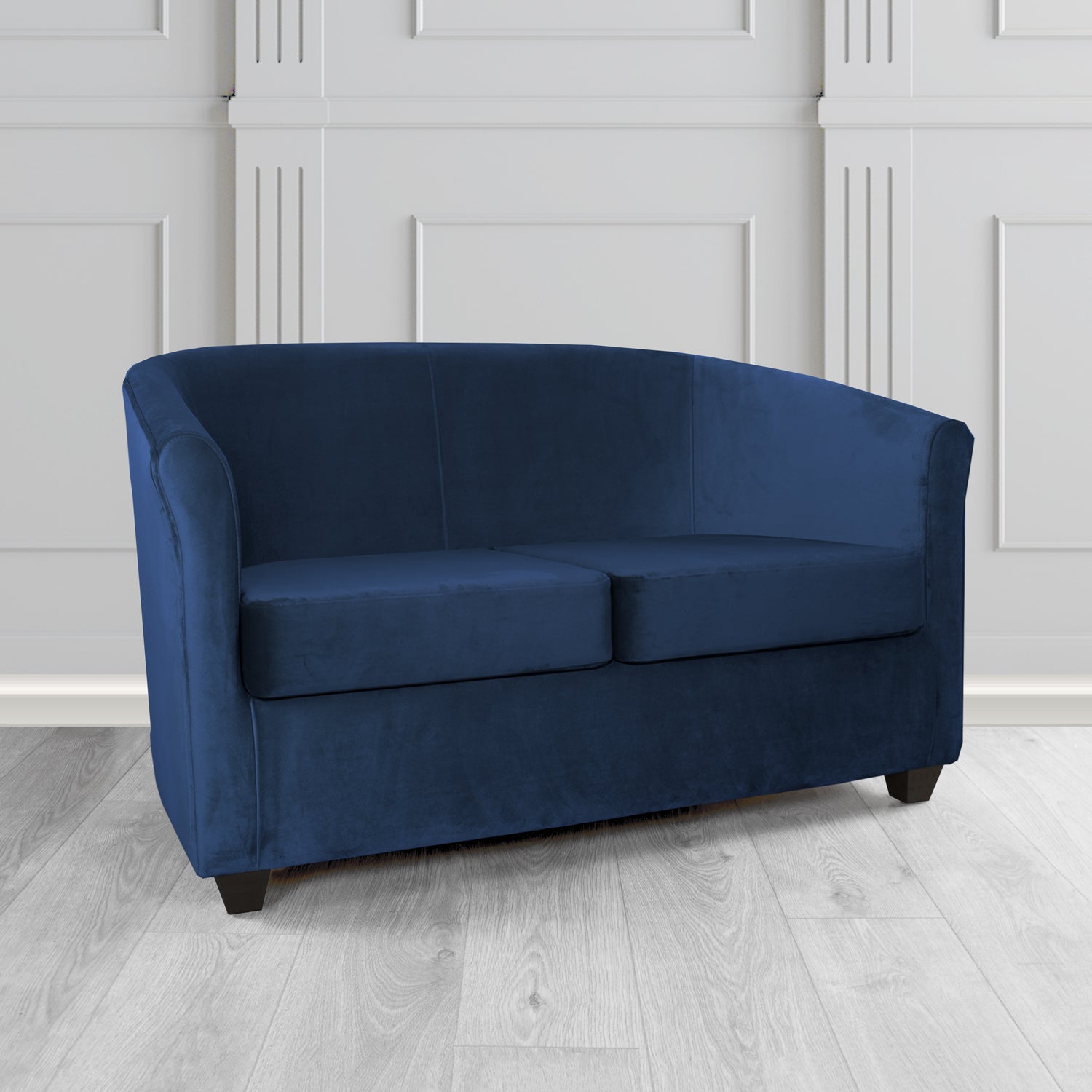 Cannes 2 Seater Tub Sofa in Panaz Fabrics Allure Crib 5 Velvet Fabric