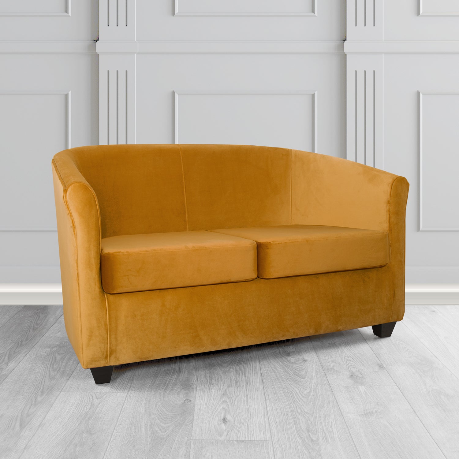 Cannes 2 Seater Tub Sofa in Panaz Fabrics Allure Crib 5 Velvet Fabric