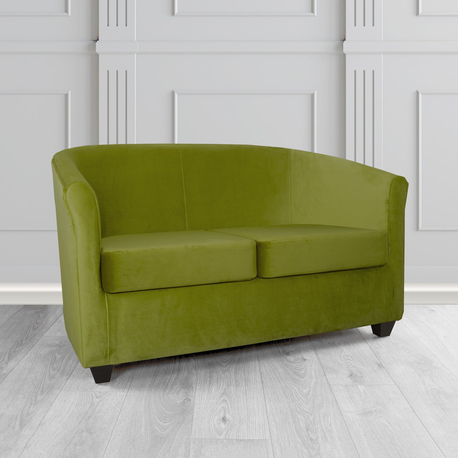 Cannes 2 Seater Tub Sofa in Panaz Fabrics Allure Crib 5 Velvet Fabric
