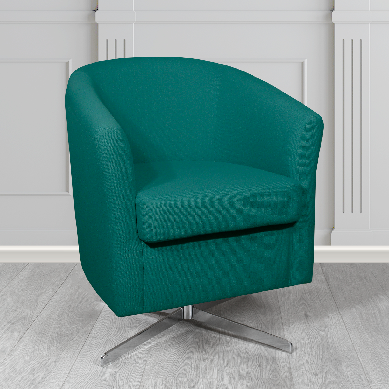 Cannes Swivel Tub Chair in Camira Mainline Plus Crib 5 Fabric
