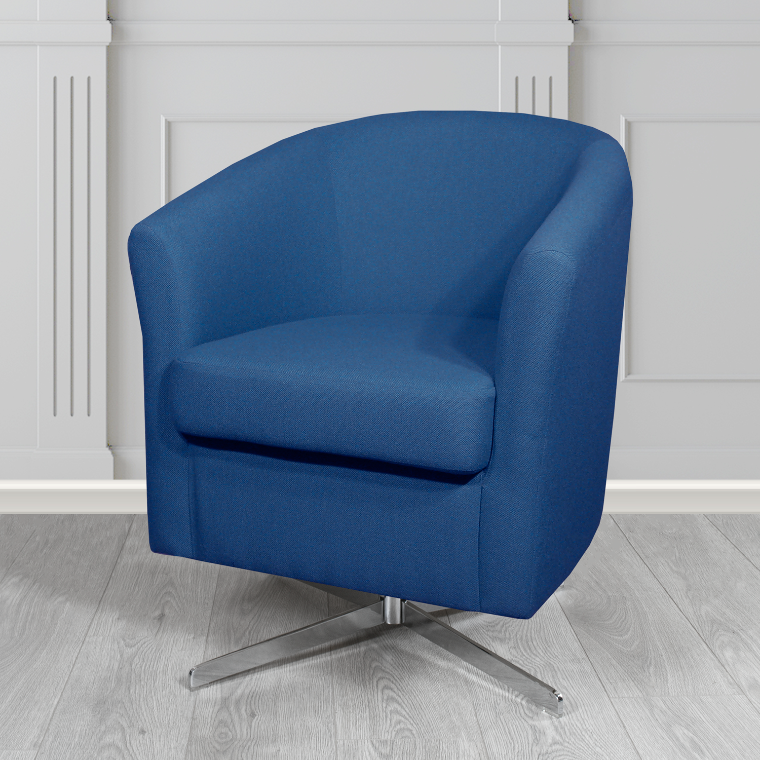 Cannes Swivel Tub Chair in Camira Mainline Plus Crib 5 Fabric