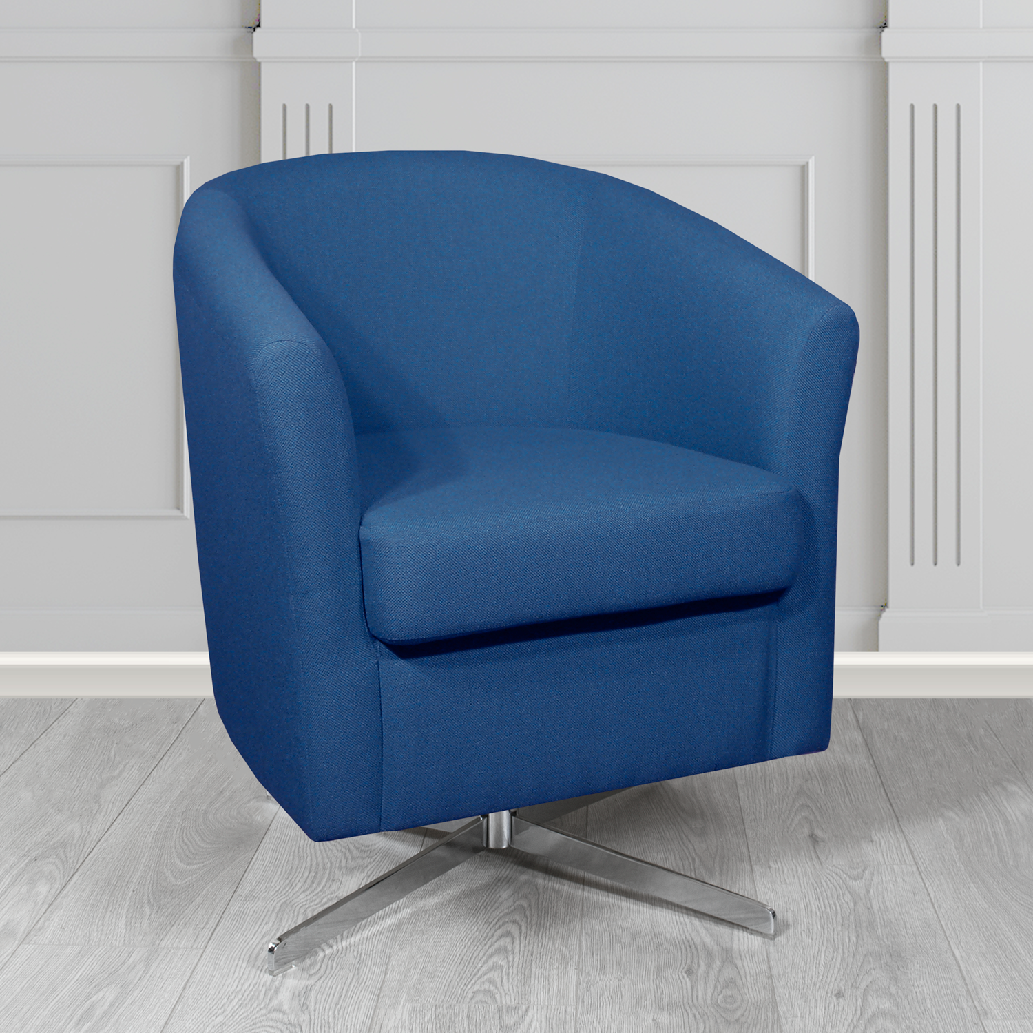 Cannes Swivel Tub Chair in Camira Mainline Plus Crib 5 Fabric