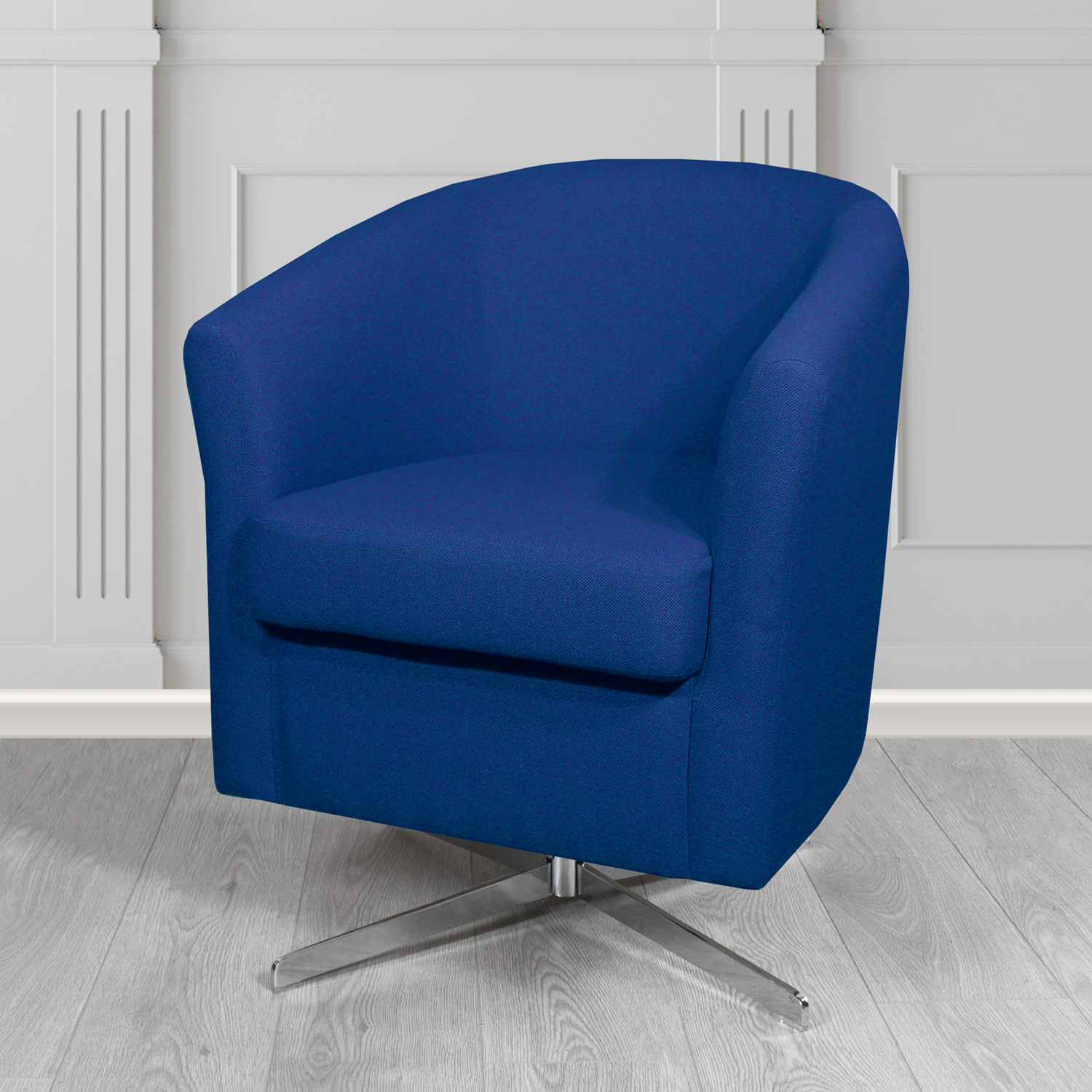 Cannes Swivel Tub Chair in Mainline Plus Crib 5 Fabric