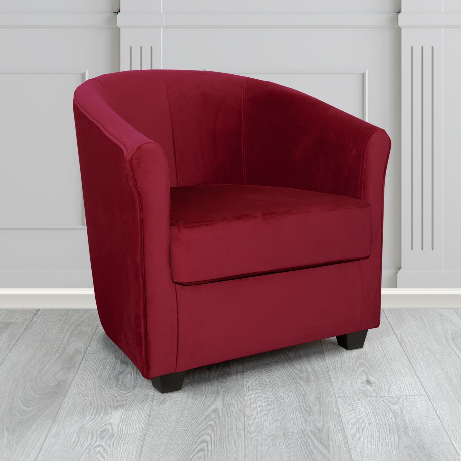 Cannes Tub Chair in Sekers Fabrics Varna Columbia Crib 5 Velvet Fabric