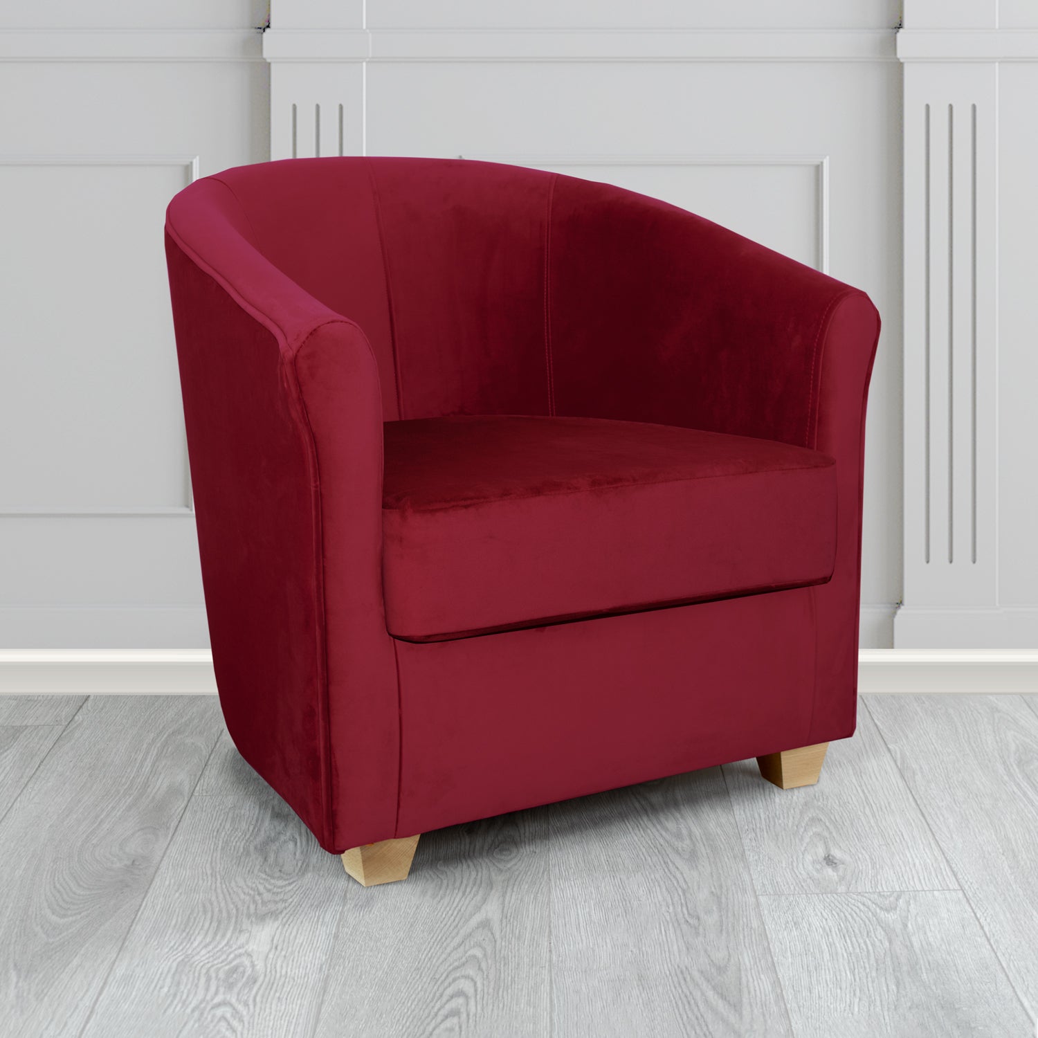 Cannes Tub Chair in Sekers Fabrics Varna Columbia Crib 5 Velvet Fabric
