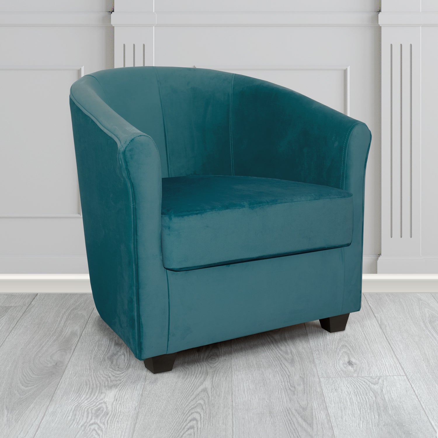 Cannes Tub Chair in Sekers Fabrics Varna Columbia Crib 5 Velvet Fabric