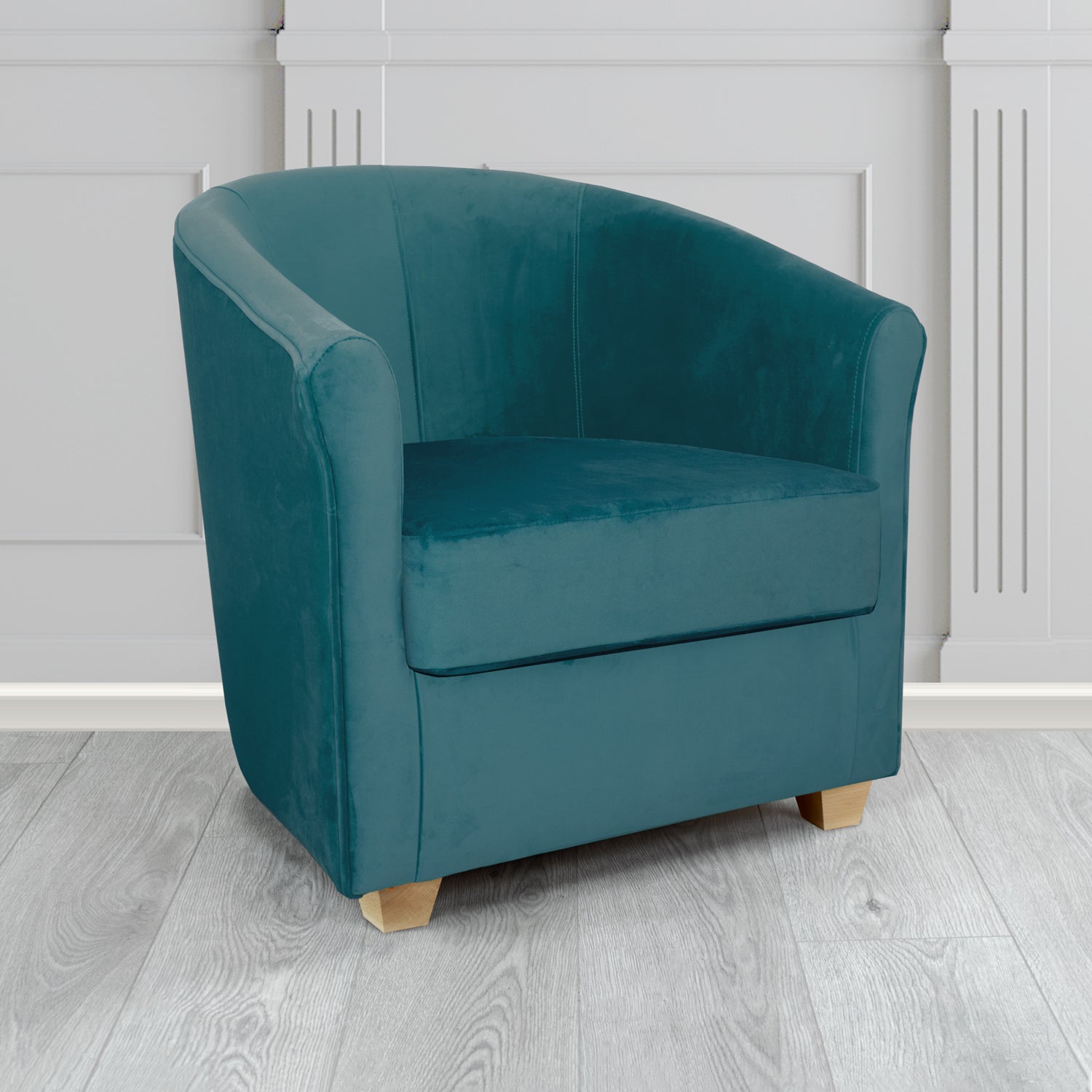 Cannes Tub Chair in Sekers Fabrics Varna Columbia Crib 5 Velvet Fabric