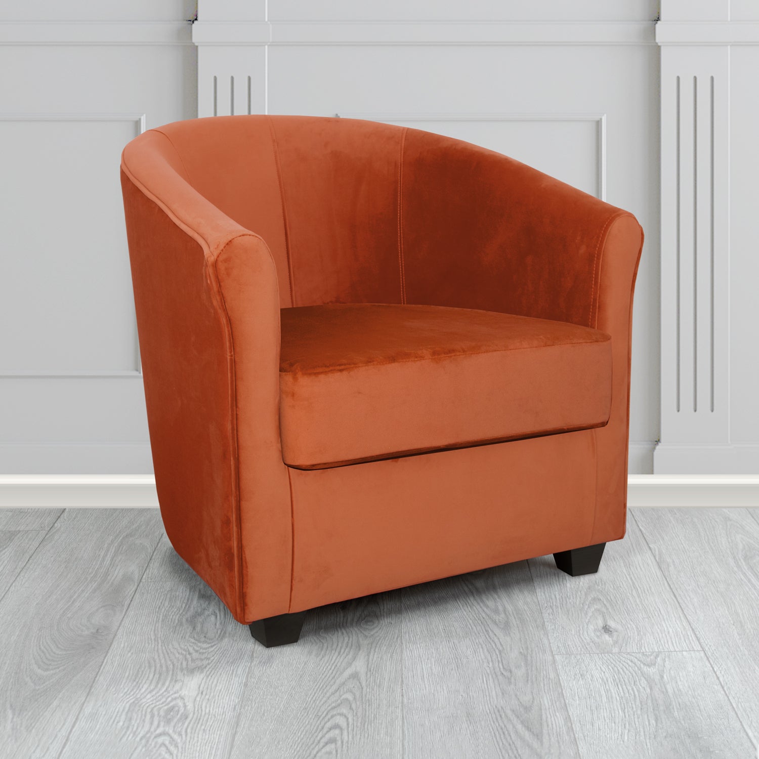 Cannes Tub Chair in Sekers Fabrics Varna Columbia Crib 5 Velvet Fabric