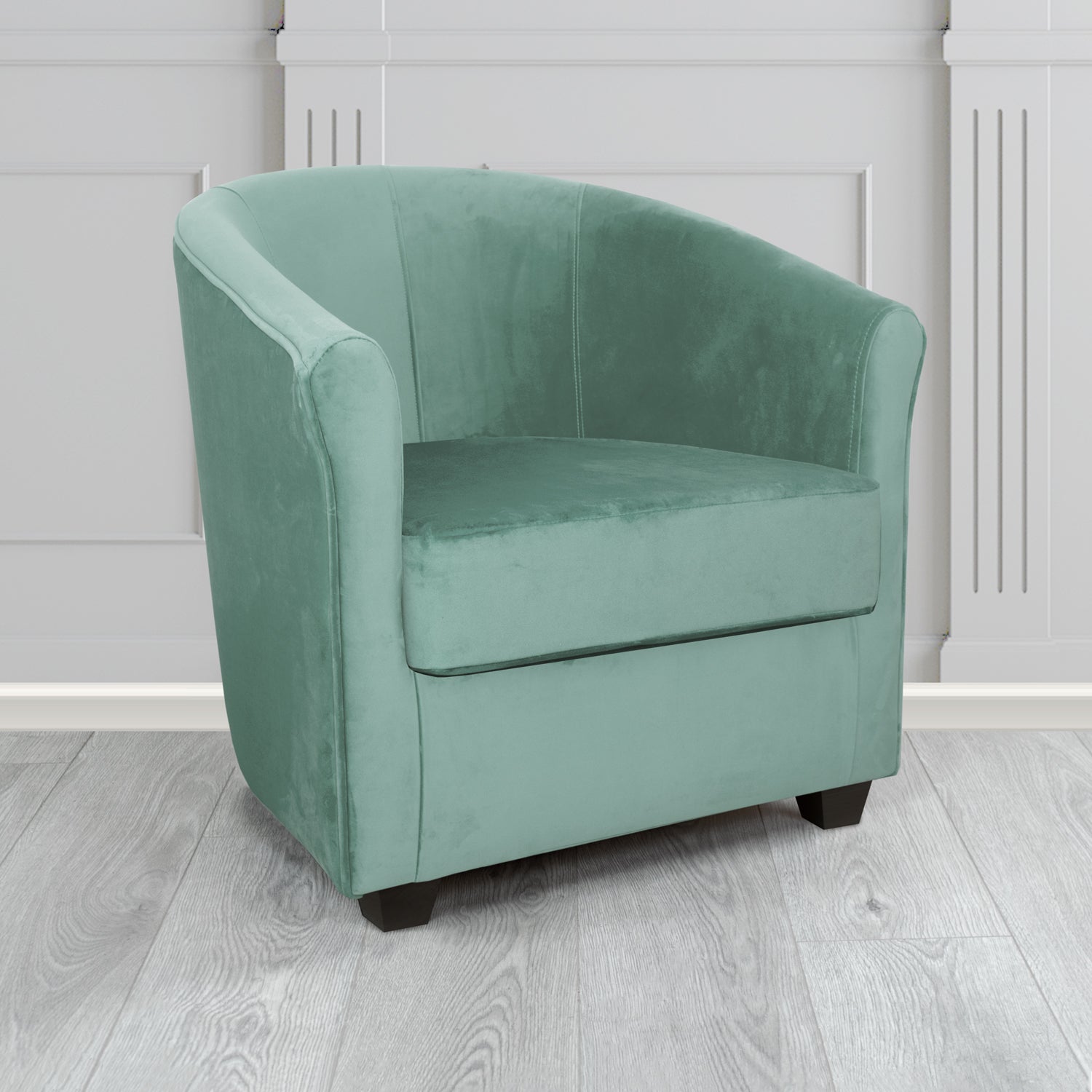 Cannes Tub Chair in Sekers Fabrics Varna Columbia Crib 5 Velvet Fabric
