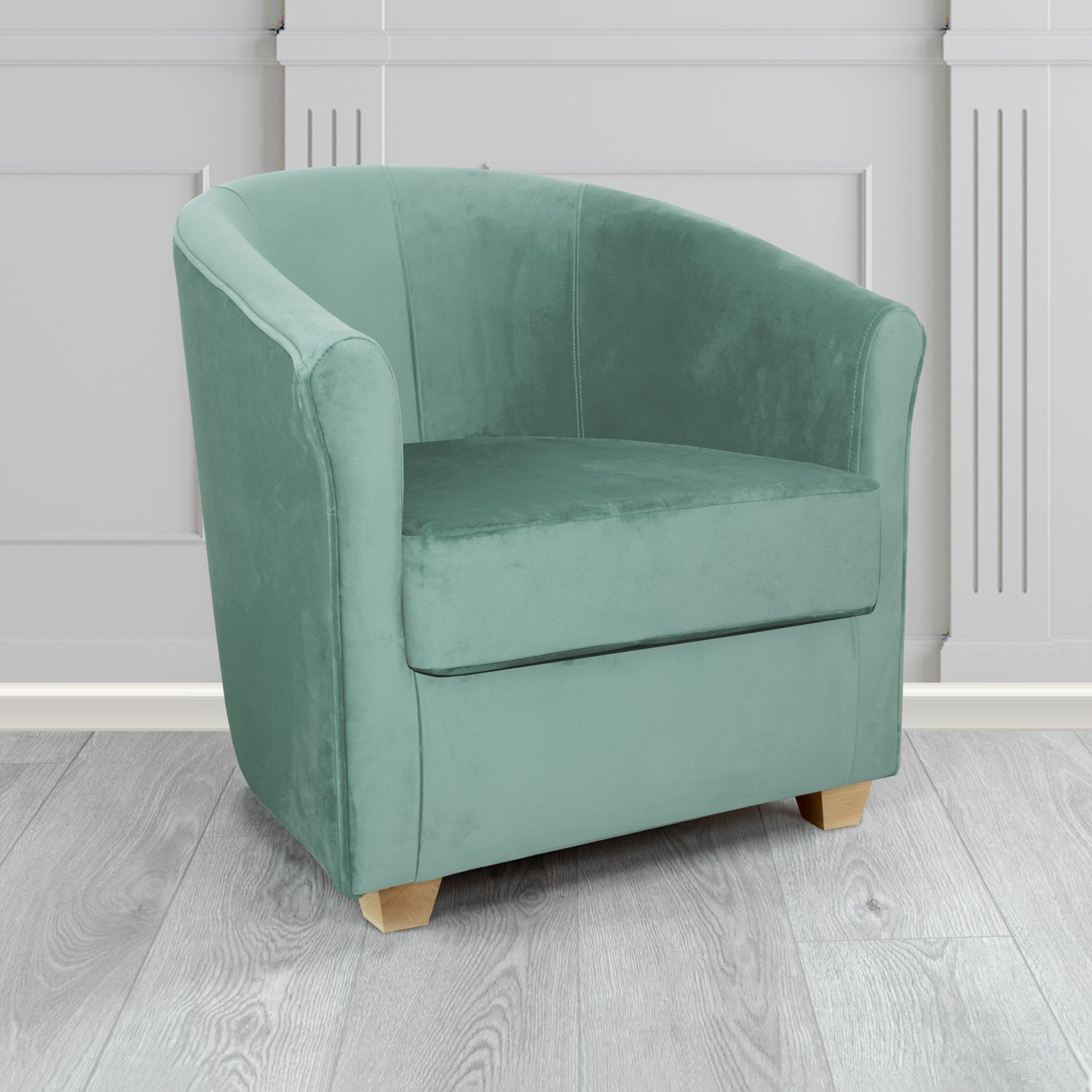 Cannes Tub Chair in Sekers Fabrics Varna Columbia Crib 5 Velvet Fabric
