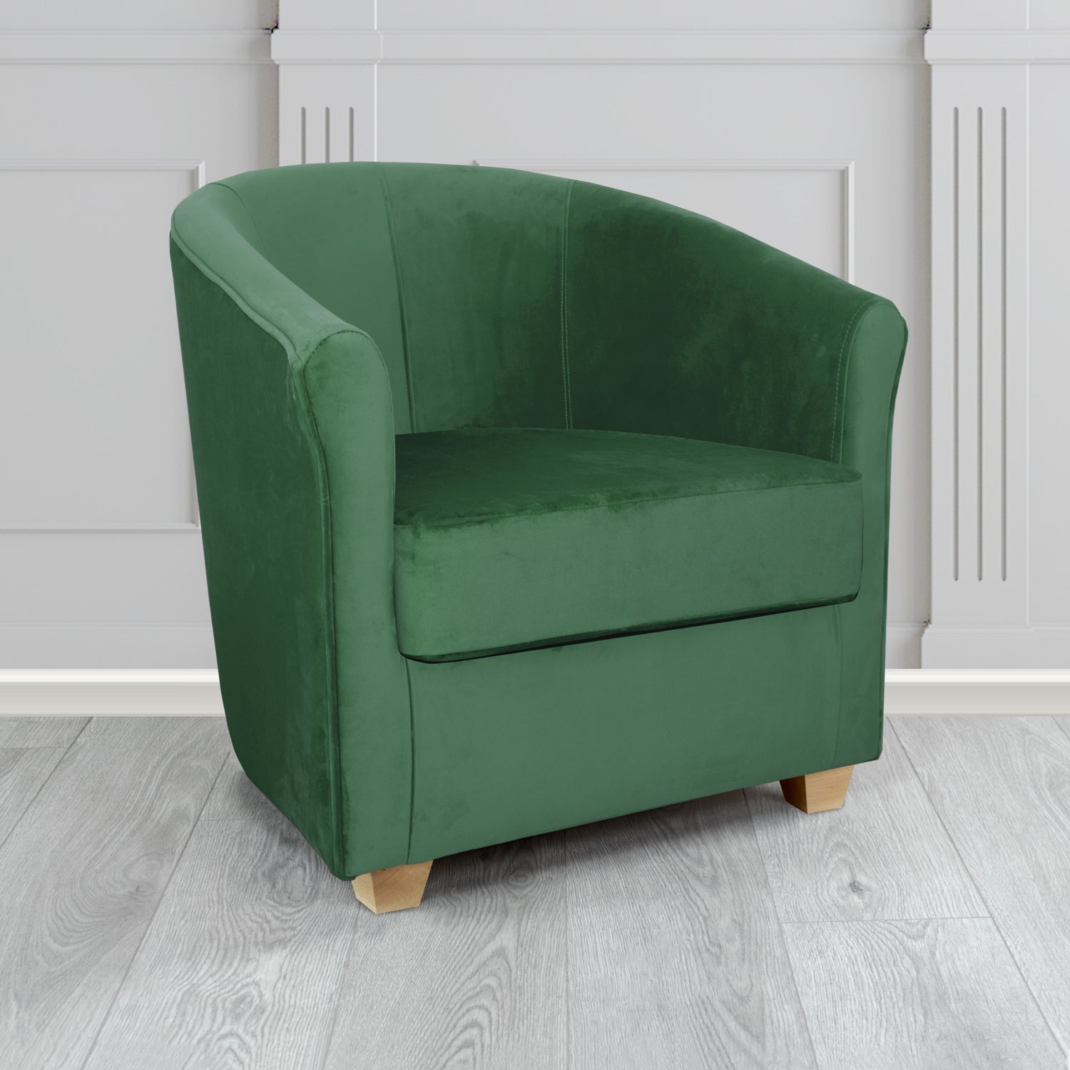 Cannes Tub Chair in Sekers Fabrics Varna Columbia Crib 5 Velvet Fabric