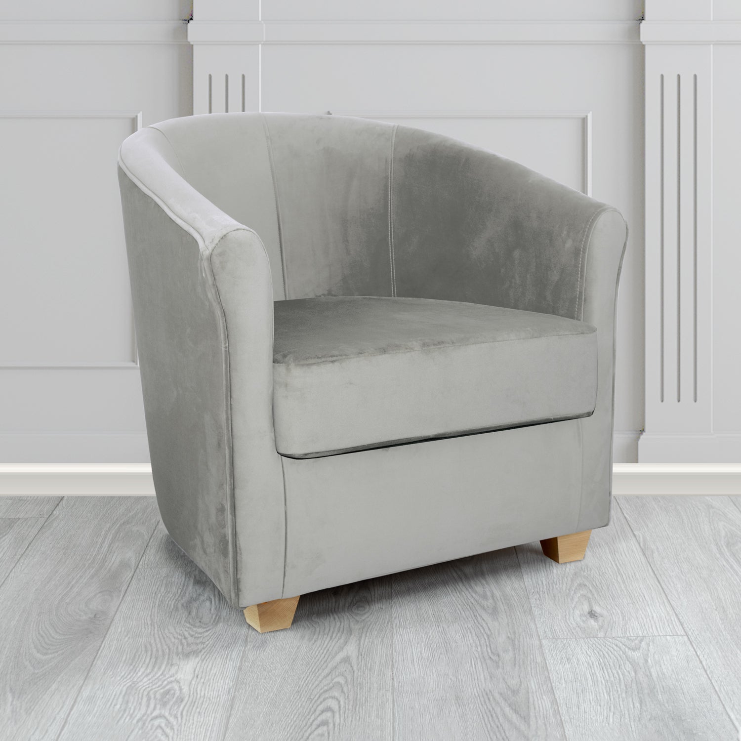 Cannes Tub Chair in Sekers Fabrics Varna Columbia Crib 5 Velvet Fabric