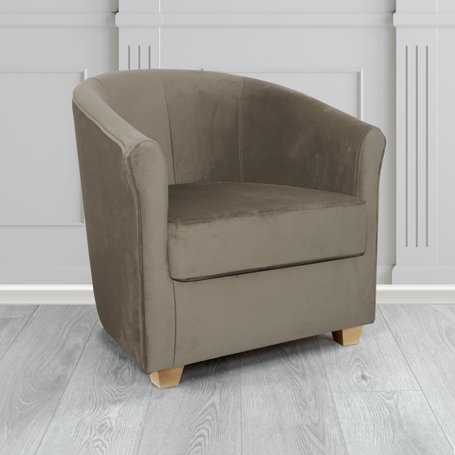 Cannes Tub Chair in Sekers Fabrics Varna Columbia Crib 5 Velvet Fabric