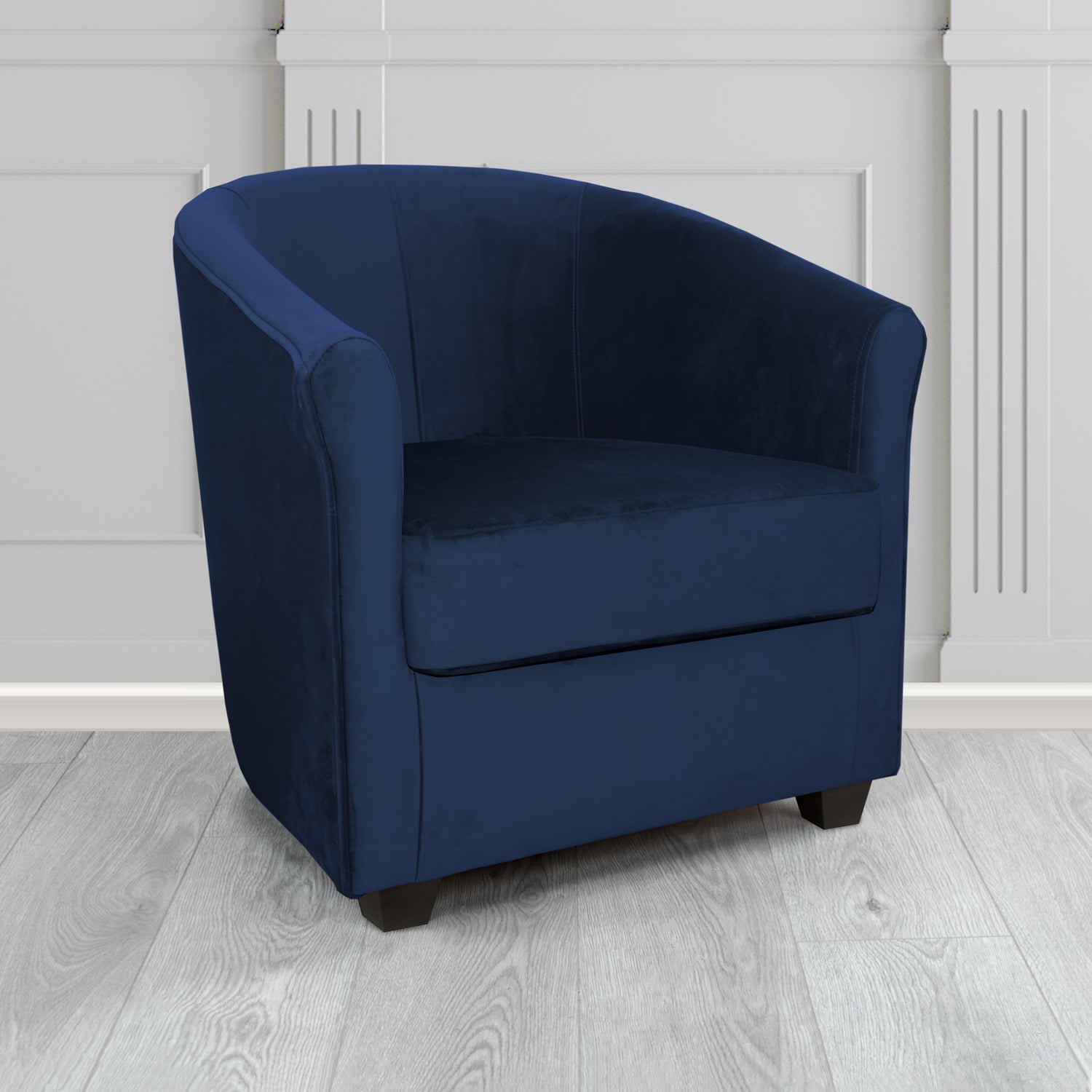 Cannes Tub Chair in Sekers Fabrics Varna Columbia Crib 5 Velvet Fabric